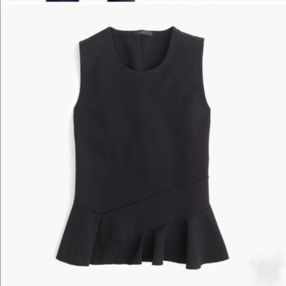 J. Crew Structured Flutter Hem Top - image 3